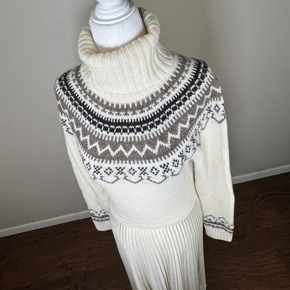 NEW Polo Ralph Lauren Womens S Luxury Turtleneck Sweater Dress Maxi Alpaca Blend - Picture 5 of 14
